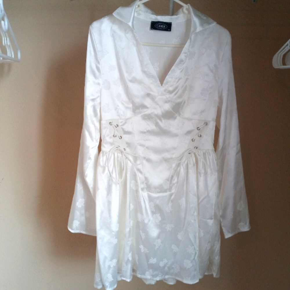 Long Sleeve White Dress